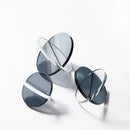 Modern tinted intersect glass ball semicircle – living room decor