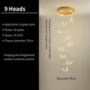 Modern translucent butterfly staircase pendant lights stairwell decor