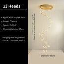 Modern translucent butterfly staircase pendant lights stairwell decor