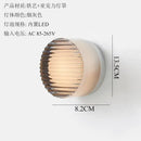 Modern translucent dimple potato chip wall lamp bedroom glass light