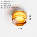Modern translucent dimple potato chip wall lamp bedroom glass light