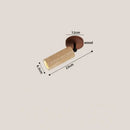 Modern travertine and walnut led ceiling lamp bedroom light