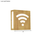 Modern tree pattern bamboo wall light bedroom direct wired electric