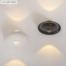 DecorBites™ LED Bedroom Wall Sconce Lamp with Contemporary Triangle Aluminum Shade and Black/White Finish in White/Warm Lighting
