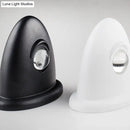 DecorBites™ LED Bedroom Wall Sconce Lamp with Contemporary Triangle Aluminum Shade and Black/White Finish in White/Warm Lighting