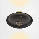 DecorBites™ LED Bedroom Wall Sconce Lamp with Contemporary Triangle Aluminum Shade and Black/White Finish in White/Warm Lighting