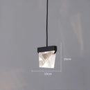 Modern triangular bronze crystal wall sconce for living room