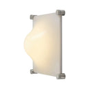 Modern triangular cream style wall lamp bedroom frosted glass sconce