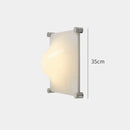 Modern triangular cream style wall lamp bedroom frosted glass sconce