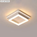 Modern tricolor ring led flush mount ceiling light for bedroom
