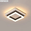 Modern tricolor ring led flush mount ceiling light for bedroom