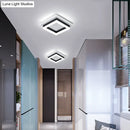 Modern tricolor ring led flush mount ceiling light for bedroom