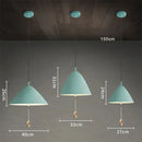 Modern trio color designer pendant light dining room pull switch