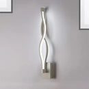 Modern twisted black & white led wall sconce bedroom light