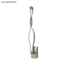 Modern twisted black & white led wall sconce bedroom light