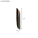 DecorBites™ Contemporary Black/White Rolling Sconce Light Fixture - Up/Down Wall Sconce with 2 Lights