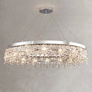 Modern two tier chrome decorbites crystal chandelier living room light