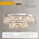 Modern two tier chrome decorbites crystal chandelier living room light