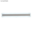 Modern ultrathin bar shaped white led wall sconce bedroom light