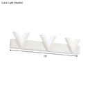 Modern v-shaped white led vanity light warm white bathroom mirror lamp