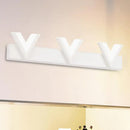 Modern v-shaped white led vanity light warm white bathroom mirror lamp