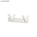 Modern v-shaped white led vanity light warm white bathroom mirror lamp