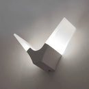Modern v-shaped white sconce light warm & white bedroom wall lamp