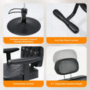 Modern Vintage Hydraulic PU Leather Reclining Barber Chair (SAK59102)