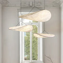 Modern wabi sabi white japanese style chandelier – bedroom pendant light