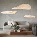 Modern wabi sabi white japanese style chandelier – bedroom pendant light
