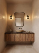 Italian Black Brass Mirror - Butterfly Brass Mirror