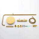 Modern Wall Mounted Thermostatic Bathroom Shower Set with Handheld
