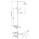 Modern Wall Mounted Thermostatic Bathroom Shower Set with Handheld