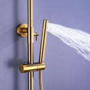 Modern Wall Mounted Thermostatic Bathroom Shower Set with Handheld