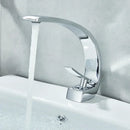 Modern waterfall black chrome basin faucet bathroom mixer tap
