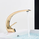 Modern waterfall black chrome basin faucet bathroom mixer tap