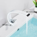 Modern waterfall black chrome basin faucet bathroom mixer tap