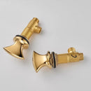 Modern waterfall black & gold basin faucet bathroom sink tap