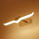 Modern wave chrome acrylic wall light bathroom 110v-120v vanity