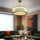 Modern wave decorbites golden chandelier living room led light