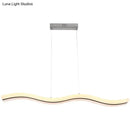 DecorBites™ Sleek Acrylic LED Pendant Light Fixture - Island Lighting for Chic Dining Ambiance