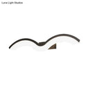 Modern wavelet black & white wall sconce bathroom led light