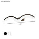 Modern wavelet black & white wall sconce bathroom led light