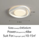 Modern wavy white cream style led ceiling lamp for living room