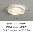 Modern wavy white cream style led ceiling lamp for living room