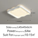Modern wavy white cream style led ceiling lamp for living room