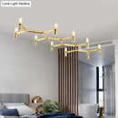 Modern white 10-head aluminum alloy ceiling pendant kitchen light