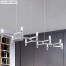Modern white 10-head aluminum alloy ceiling pendant kitchen light