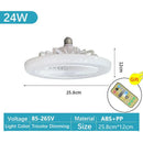 Modern white 2-in-1 ceiling fan with remote control bedroom light