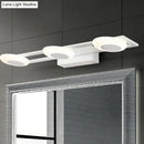 Modern white 3 light led vanity sconce wall mounted bathroom fixture